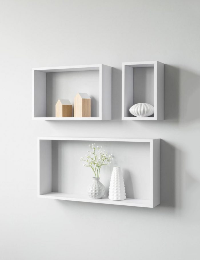 Tris-2 mensole (set bianco 3 rettangoli) - immagine 3