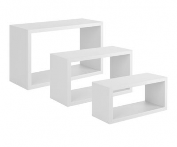 Tris-2 mensole (set bianco 3 rettangoli) - immagine 2